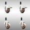 Service Caster 3 Inch 316SS High Temp Glass Filled Nylon 1 Inch Stem Caster Lck Brake, 2PK SCC-SS316TTLEX20S314-GFNSHT-2-S-2-1 - alternate 1